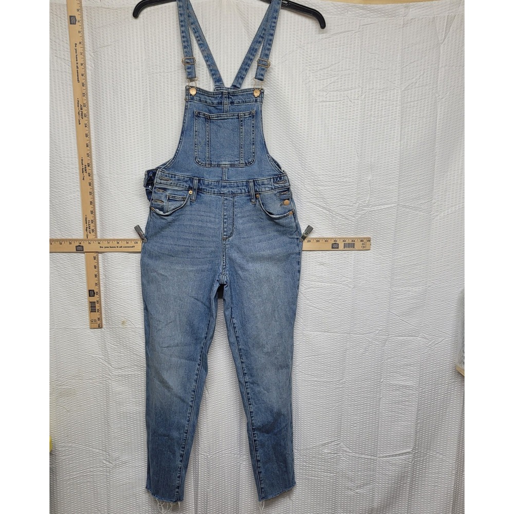 Universal Thread Womens Skinny‎ Denim Overalls Medium Wash Blue Size 2/26R